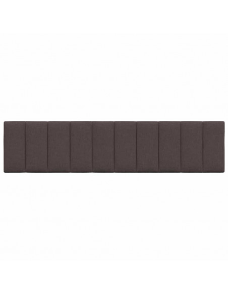 Cuscino Testiera Hanko Marrone Scuro 200 cm in Tessuto