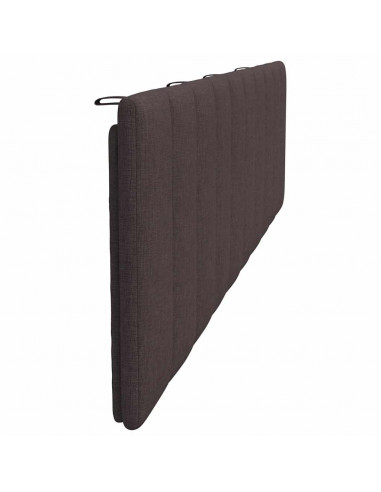 Cuscino Testiera Hanko Marrone Scuro 200 cm in Tessuto