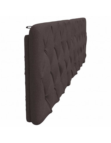 Cuscino Testiera Marrone Scuro 200 cm in Tessuto