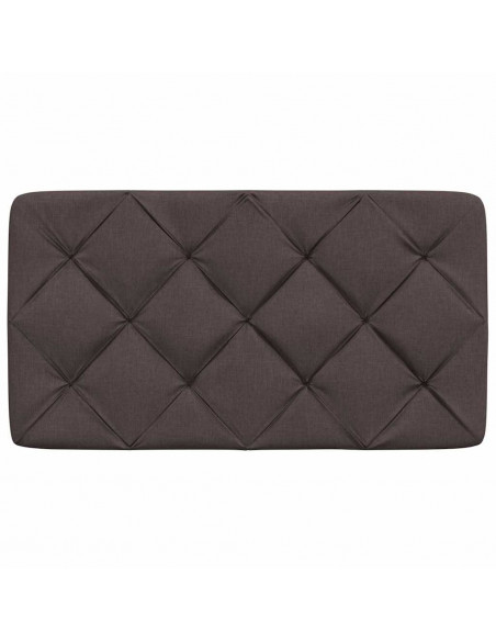 Cuscino Testiera Marrone Scuro 80 cm in Tessuto