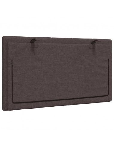 Cuscino Testiera Marrone Scuro 80 cm in Tessuto