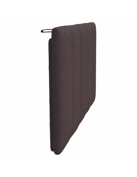 Cuscino Testiera Marrone Scuro 90 cm in Tessuto