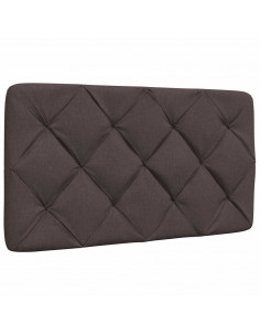 Cuscino Testiera Marrone Scuro 90 cm in Tessuto