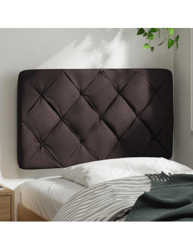 Cuscino Testiera Marrone Scuro 90 cm in Tessuto