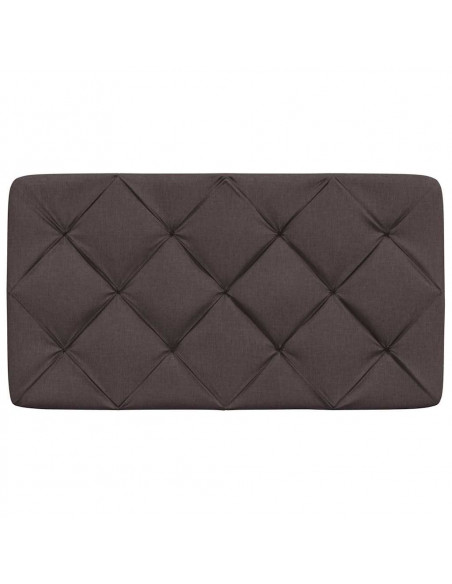 Cuscino Testiera Marrone Scuro 90 cm in Tessuto
