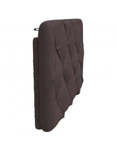 Cuscino Testiera Marrone Scuro 90 cm in Tessuto