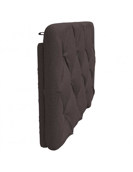 Cuscino Testiera Marrone Scuro 90 cm in Tessuto