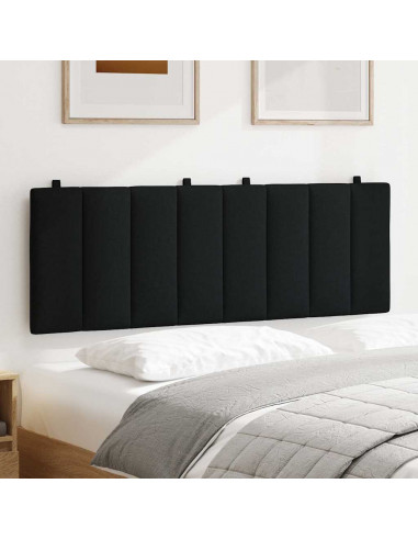 Cuscino Testiera Nero 120 cm in Tessuto