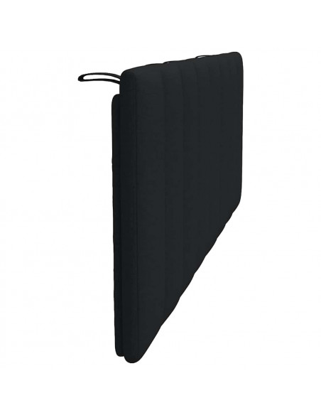 Cuscino Testiera Nero 120 cm in Tessuto