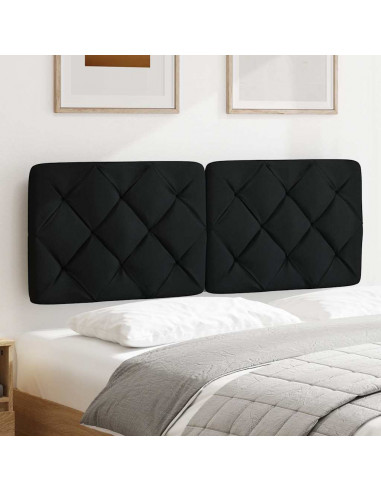 Cuscino Testiera Nero 120 cm in Tessuto