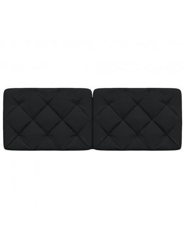 Cuscino Testiera Nero 120 cm in Tessuto