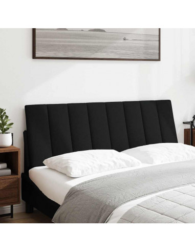 Cuscino Testiera Nero 140 cm in Tessuto