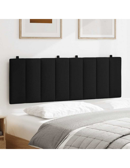 Cuscino Testiera Nero 140 cm in Tessuto
