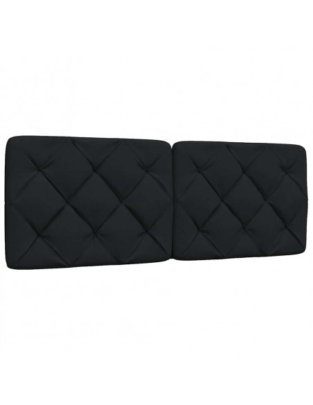 Cuscino Testiera Nero 140 cm in Tessuto