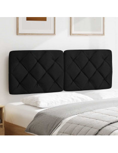 Cuscino Testiera Nero 140 cm in Tessuto 2