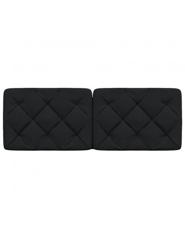 Cuscino Testiera Nero 140 cm in Tessuto