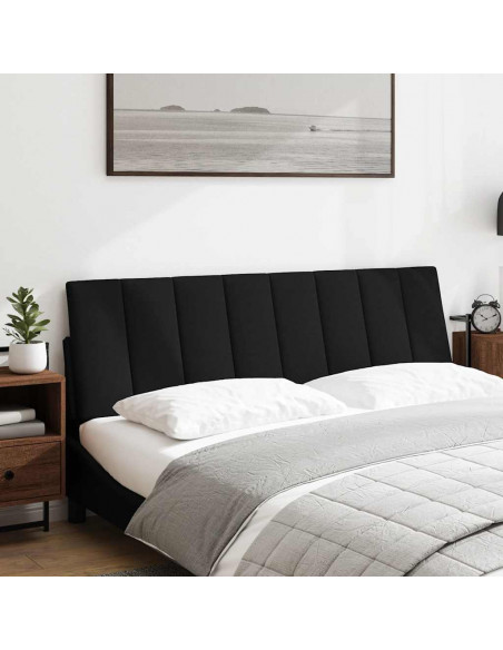 Cuscino Testiera Nero 160 cm in Tessuto