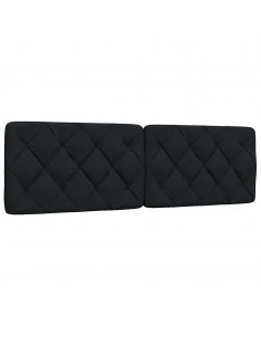 Cuscino Testiera Nero 160 cm in Tessuto