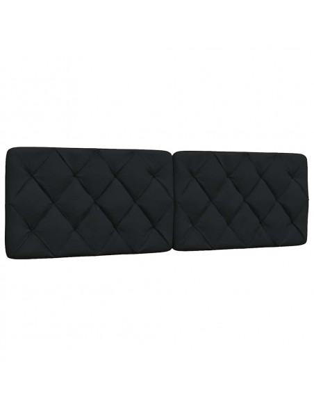Cuscino Testiera Nero 160 cm in Tessuto
