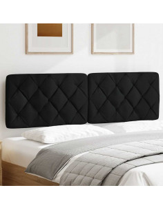 Cuscino Testiera Nero 160 cm in Tessuto 2