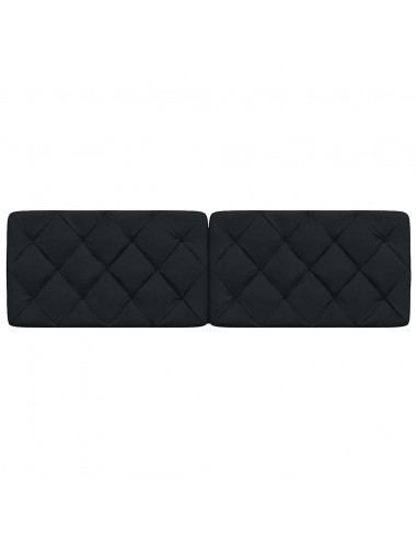 Cuscino Testiera Nero 160 cm in Tessuto