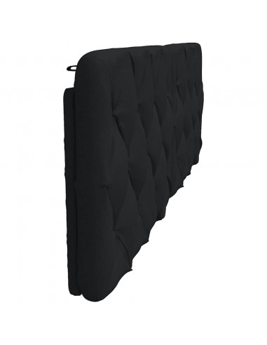 Cuscino Testiera Nero 160 cm in Tessuto