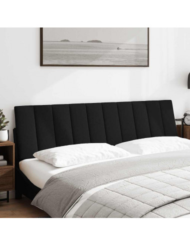Cuscino Testiera Nero 180 cm in Tessuto