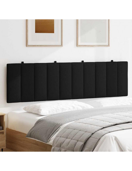 Cuscino Testiera Nero 180 cm in Tessuto