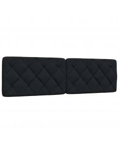 Cuscino Testiera Nero 180 cm in Tessuto