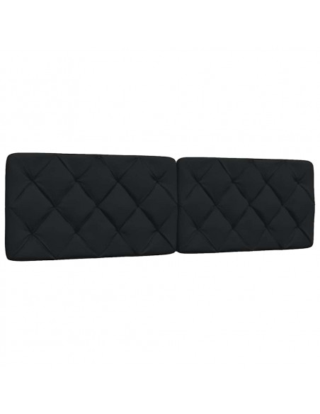 Cuscino Testiera Nero 180 cm in Tessuto