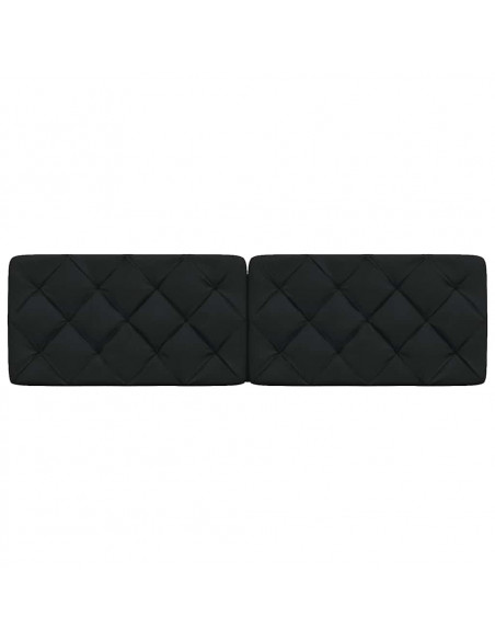 Cuscino Testiera Nero 180 cm in Tessuto