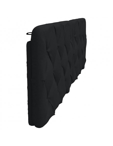 Cuscino Testiera Nero 180 cm in Tessuto
