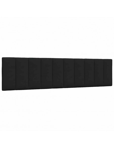 Cuscino Testiera Nero 200 cm in Tessuto