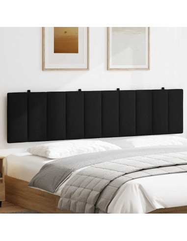 Cuscino Testiera Nero 200 cm in Tessuto