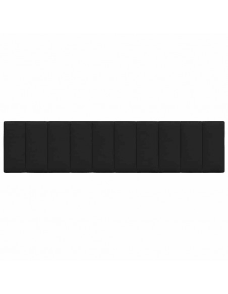 Cuscino Testiera Nero 200 cm in Tessuto