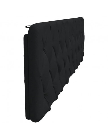 Cuscino Testiera Nero 200 cm in Tessuto