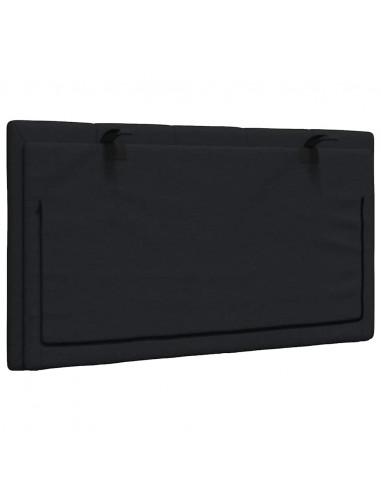 Cuscino Testiera Nero 90 cm in Tessuto