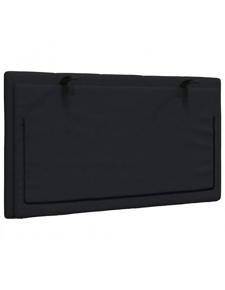 Cuscino Testiera Nero 90 cm in Tessuto