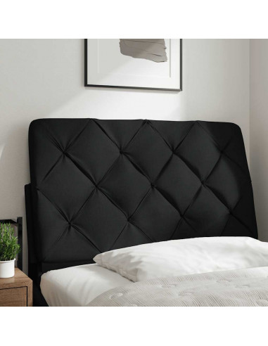 Cuscino Testiera Nero 90 cm in Tessuto