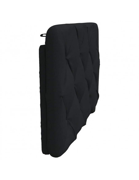 Cuscino Testiera Nero 90 cm in Tessuto