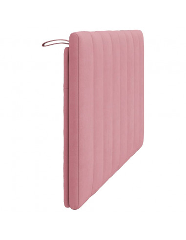Cuscino Testiera Rosa 140 cm in Velluto