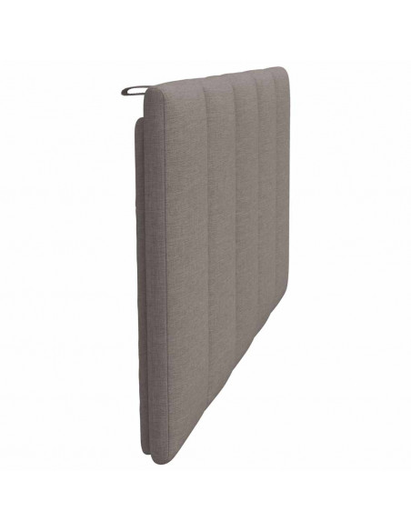Cuscino Testiera Hanko Tortora 100 cm in Tessuto
