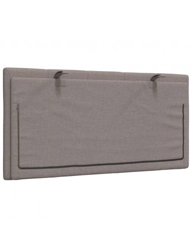 Cuscino Testiera Hanko Tortora 100 cm in Tessuto
