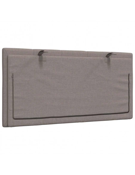 Cuscino Testiera Hanko Tortora 100 cm in Tessuto