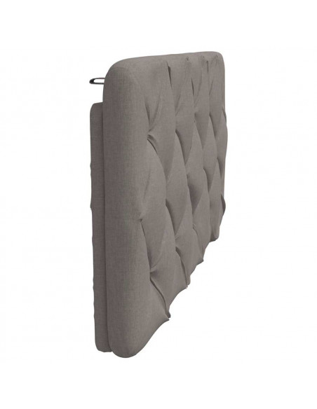 Cuscino Testiera Tortora 100 cm in Tessuto