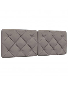 Cuscino Testiera Tortora 140 cm in Tessuto