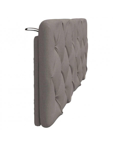 Cuscino Testiera Tortora 140 cm in Tessuto
