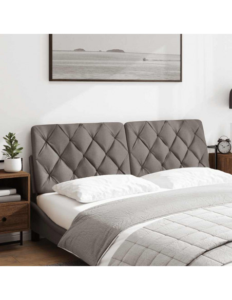 Cuscino Testiera Tortora 160 cm in Tessuto