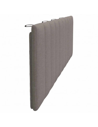 Cuscino Testiera Hanko Tortora 180 cm in Tessuto