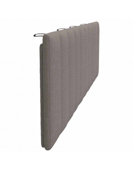 Cuscino Testiera Hanko Tortora 180 cm in Tessuto